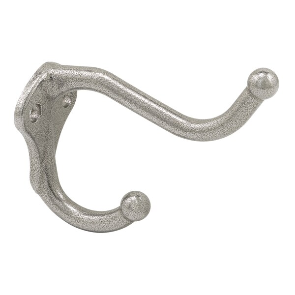 Coat Hook, 3 in. Projection, Cast Stainless Steel Construction Single Pack